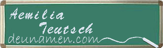 Aemilia Teutsch Visitenkarte